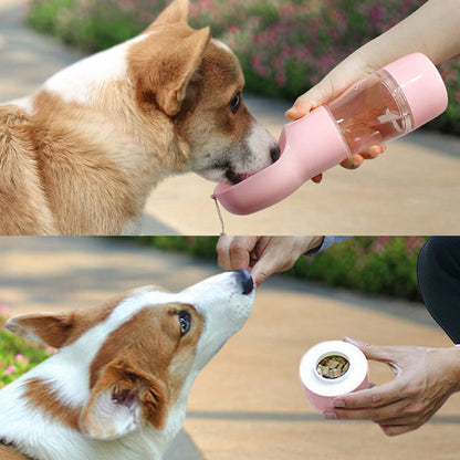 Vaso portátil para agua y comida para mascotas